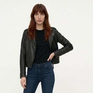 Aritzia| Mackage Black Leather Jacket | XS
